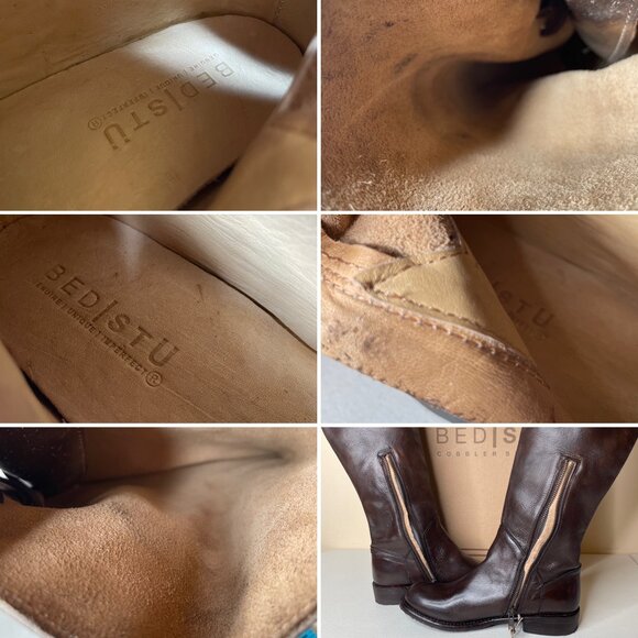BED STU Manchester Distressed Leather Riding Boots BEDSTU Size 8 - Picture 15 of 16